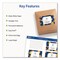 Avery Rectangular Labels with Sure Feed Technology, Inkjet/Laser, 2 x 3, Matte White, 200PK 05619 - alternate 2