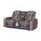 Global Furniture Usa Contemporary U8000 Brown Power Reclining Loveseat W/ Console U8000-BROWN-PCRLS W/ PHR + LED - alternate 2