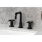 Kingston Brass Widespread Bathroom Faucet with Push Pop-Up Drain, Matte Black KS1410KNX - alternate 2