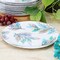 Gibson Home Tropical Sway Vineyard 12 Piece 9 Inch Round Melamine Dessert Plate Set in Blue 136423.01 - alternate 2