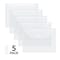 C-Line Products 8-1/2" x 11" Reusable Side Load Clear Poly Envelope with Hook and Loop Closure, 5/PK, 5PK/BX, 4BX/CT 35107-BX - alternate 1