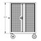 Valley Craft ScrtyCrt, 66in, 51in, 30in, Gry, Stl, 2000lb F89061VCGY - alternate 2