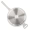 Martha Stewart Everyday Rexford 5 Quart Ceramic Nonstick Aluminum Saute Pan with Lid in Linen 141019.02 - alternate 2