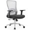 Leisuremod Adorit Ergonomic Office Chair - Mesh Back, Cotton Seat, Adjustable Height & 360 deg Swivel AO60LGR - alternate 1