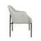 Manhattan Comfort Loft Metal Vegan Leather Armchair in Stone Gray - Set of 2 DC1535-1 - alternate 2