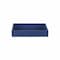 Homeroots 10in Navy Blue Rectangular Wood Handmade Tray 483297 - alternate 2