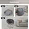 Yssoa Saucer Chair Folding Comfy Moon Chair Faux Fur with Metal Frame Cozy Round Reading Chair for FNCHARFOLDRND30G01 - alternate 2