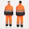 Protectx Safety Rain Jacket and Pant Suits, Polyester, Class Class 2 Orange, M ST-RS150D-ORBK-M-01 - alternate 2