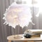 Jonathan Y Stork 16" Feather Metal LED Table Lamp, White/Gold JYL9051A - alternate 2