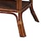 Bali & Pari Jayanti Marbled Tortoise Natural Rattan Dining Table, Handwoven Wicker Bistro Table with Open Shelf 270-14781-ZORO - alternate 2