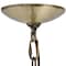 Homeroots Antiqued Brass Chandelier Iron Ceiling Light With Clear Shades 651689 - alternate 2