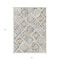 Homeroots 3' X 5' Ivory And Cream Geometric Washable Indoor Outdoor Area Rug 609136 - alternate 2