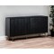 Homeroots 63" Black Solid Wood Six Drawer Double Dresser 518615 - alternate 2