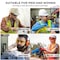Bison Life Crystal, Safety Glasses, Anti-Scratch, Blue Lens, Frameless BLSH-ESCR-CLCT-SG7BL-12 - alternate 2