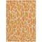 Homeroots 8' X 10' Orange And Ivory Geometric Washable Indoor Outdoor Area Rug 599301 - alternate 2