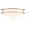 Designers Fountain 14 in. Modern Brushed Nickel Selectable 5 CCT Integrated LED Flush Mount for Bedrooms EV1414C5D-35 - alternate 2