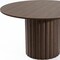 Homeroots 52" Brown Wood Pedestal Base Round Top Dining Table 720647 - alternate 2