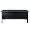 Regency Mesa Steel Double Pedestal Teacher's Office Desk 60in x 30in, Grey Top, Black Base 66266DPGYBK - alternate 2