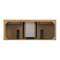 James Martin Vanities Vanity, without top, Light Natural Oak, 59.88 in W x 23.5 in D,  424-V60D-M-LNO - alternate 2