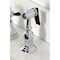 Kingston Brass Double-Handle Widespread Kitchen Faucet with Brass Sprayer, Polished Chrome KS2791BEXBS - alternate 2