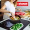 Bakken- Swiss Kitchen Cookware Set Nonstick Granite Coating, Pots and Pans w/ Handle Grips and Tempered Glass Lids BKCAS20BRN02 - alternate 2
