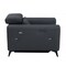 Homeroots 41" Dark Gray Italian Leather Power Recliner Chair 482249 - alternate 2