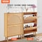 Vevor Shoe Cabinet with 2 Flip Drawers Rattan Shoe Storage Cabinet for Entryway HZR001 - alternate 3