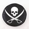 Holland Bar Stool Co 27" x 8" Jolly Roger (Clean) Tire Cover TCJJlyRgCBK - alternate 1