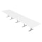 Skutchi Designs 20ft Arc Rectangle Conference Table With Power | Harmony Series | 20 Person Meeting Room Table HAR-AREC-48X240-T-W960-NA - alternate 1