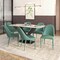 Leisuremod Seville Modern Leather Dining Side Chair with Iron Legs in Green SC48G - alternate 2