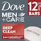 Dove Men+Care Deep Clean Body and Face Bar Soap, 45 Ounce, 6PK 68410185 - alternate 2