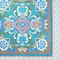 Homeroots 88" X 84" Brown Blue And White Floral Cotton Hanging Tapestry 397427 - alternate 2