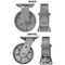 Hyw Products Heavy Duty Caster Set 6in Steel Wheels, 2 Rigid & 2 Swivel, 4PK 40-60R-A1-SS-2,40-60S-A1-SS-2 - alternate 2