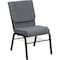Flash Furniture Fabric Church Chair, Gray XU-CH-60096-BEIJING-GY-BAS-GG - alternate 1