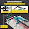 Vevor Tile Cutter 47in Cutting Tool w/ Laser Guide Single Rail Double Brackets D-01A-1200 - alternate 2