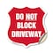 Signmission Driveway Shield Sign Do Not Block Drivew, 12 Inch X 12 Inch, Vinyl Decal SHI-D-12-378 - alternate 1