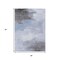Homeroots 3' X 5' Sky Blue Gray And Ivory Abstract Washable Indoor Outdoor Area Rug 616856 - alternate 2