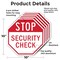 Signmission Stop Security Check, 10 inch X 10 inch, Aluminum Metal Signs, 5PK OC-A-5Pack-10-231 - alternate 2