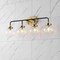 Jonathan Y Caleb 30.75" 4-Light Contemporary Transitional Iron/Glass LED Vanity Light, Black/Brass Gold JYL9554A - alternate 2