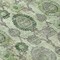 Homeroots 8' Artichoke Green And Fern Green Round Damask Washable Indoor Outdoor Area Rug 588168 - alternate 2