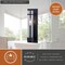 Vaxcel Bari 1 Light Matte Black Contemporary Wall Sconce with Clear Cylinder Glass W0427 - alternate 2
