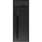 Vdomdoors Steel Door Dekton 0163 Ardesia Nero 96вЂќ/ Top Exterior Window Sidelite Entry Door Painted W36xH96+ DEKTON0163EXD-ARD-W36xH96+16-RH-I - alternate 1