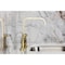 Kingston Brass Bridge Kitchen Faucet with Brass Sprayer, Brushed Brass KS8257DLBS - alternate 2