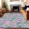 Homeroots 5' X 8' Lavender And Purple Geometric Washable Indoor Outdoor Area Rug 609149 - alternate 2