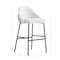 Manhattan Comfort Gracie Barstool in White and Black BS022-BWH - alternate 2
