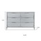 Homeroots 63" Silver Wood Six Drawer Double Dresser 633704 - alternate 2