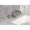 Kingston Brass Widespread Bathroom Faucet with Knurled Handle and Brass Pop-Up, Polished Nickel KS2966KNL - alternate 2