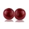 Homeroots Set of Two 3" Red Aluminum Decorative Orbs, 2PK 383771 - alternate 1