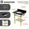 Kingston Brass 30-Inch Black Granite Console Sink with Brass Legs and Shelf, 8-Inch, 3-Hole KVPK30KBB6 - alternate 2
