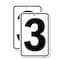 Signmission Sign with Number 3, 12'' X 18'' 2 Signs, Heavy Gauge Aluminum, 2PK A-1218-2PACK-22896 - alternate 1